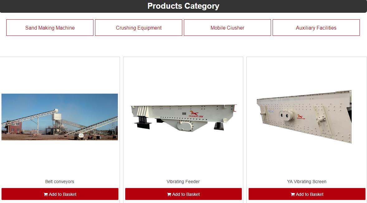 Concrete crushing machinery equipment